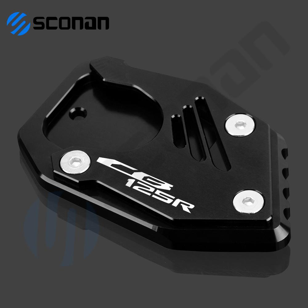 Motorcycle Accessories Kickstand Side Stand Extension Pad Support Plate Enlarge For HONDA CB125R CB 125R
