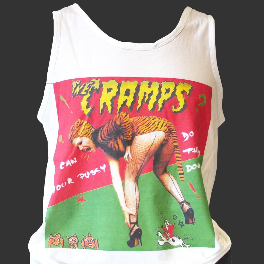 

The Cramps Psychobilly Punk Rock T-SHIRT vest top unisex white S-4XL 2XL