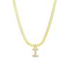 New A-Z Initial Zircon Letter Pendant Necklaces for Women 18K Gold Plated Copper Necklace High Quality Statement Jewelry Gifts