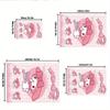 1pc Sanrio Melody Mermaid Printed Office Carpet Rectangle Rug Under The Table,Perfect Room Decor for Living Room, Bedroom, Kitchen, Non-slip Floor Mat