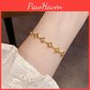 Womens Diamond Shape Bracelet With Gold Plating For Gift Giving