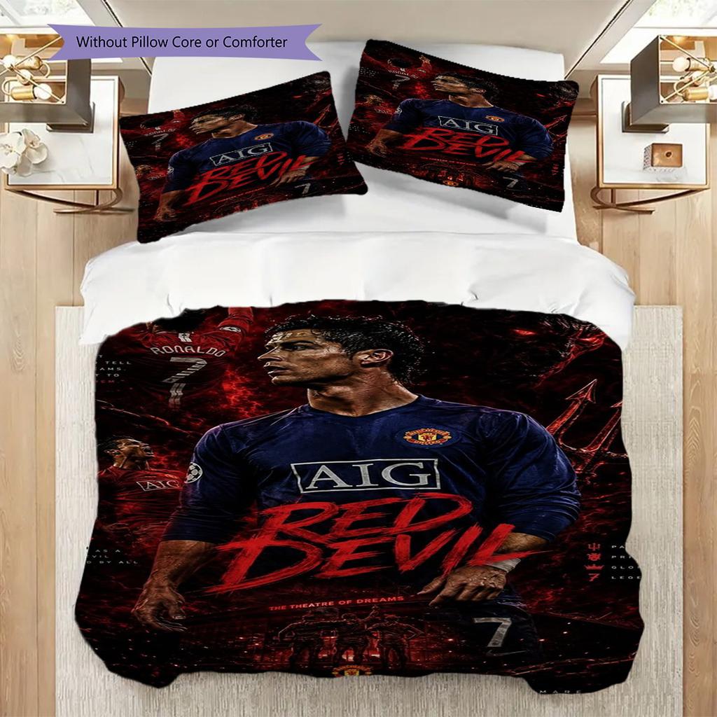Biancheria da letto Legacy di Ronaldo (1 * copripiumino + 2 * federa, senza nucleo) Copripiumino e federa morbidi e confortevoli Regalo di Natale per compleanno