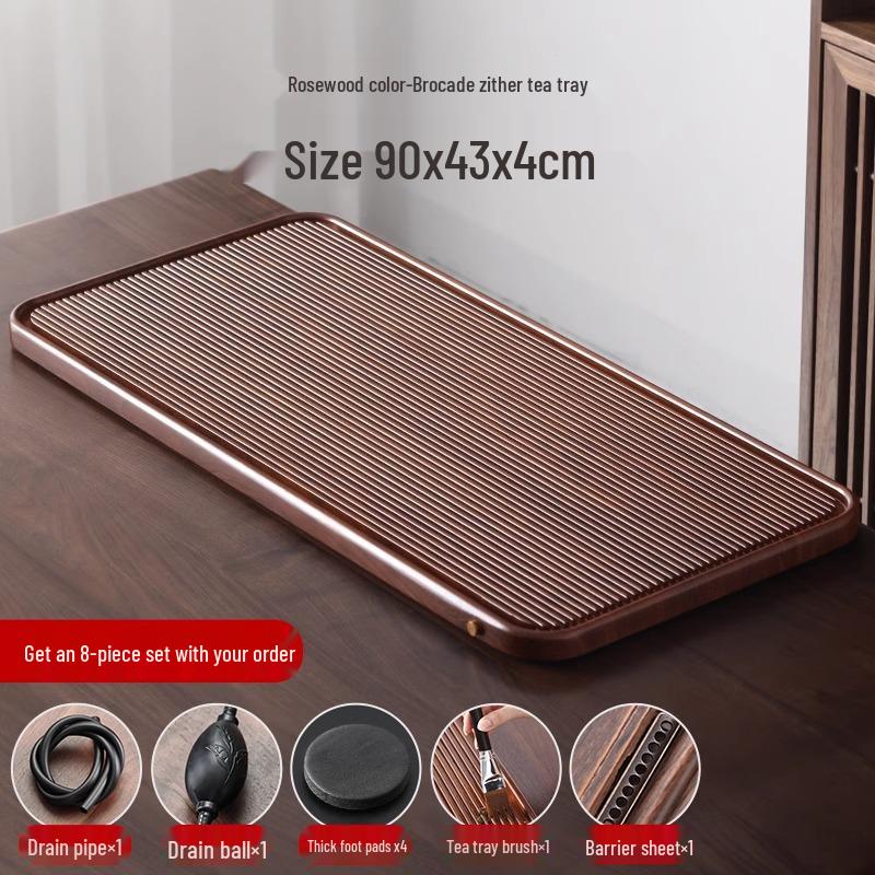 Bakelite Tea Tray 2025: High-End Kung Fu Tea Set with Drainage System