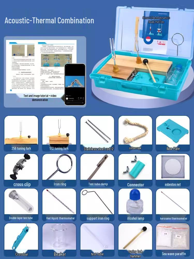 Junior High Physics Experiment Kit: Electromagnetism, Optics, Mechanics, Thermodynamics
