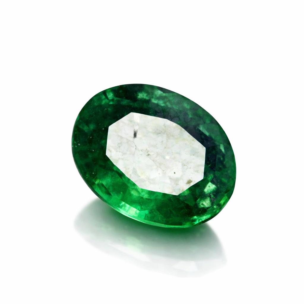 Natural Green Emerald Loose Gemstone Oval Shape 2 Ct Muzo for Jewelry Making and Gem Collections