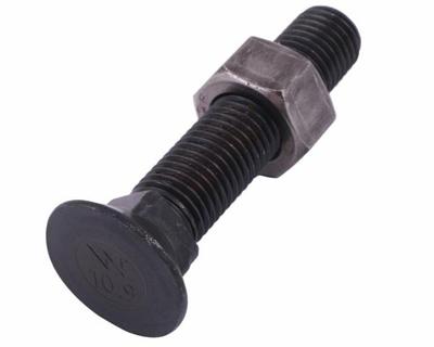 Complete Plow Bolt with Support D 608 M16x90 Class 10.9 Waryński (sold In Packs of 10)