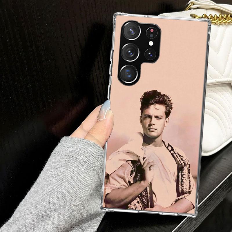 L-Luis M-Miguel Singer Case for Samsung Galaxy S25 S24 S23 S22 Ultra Soft Phone Cover S25 Edge S21 Plus S20 FE S10 + Black Cover