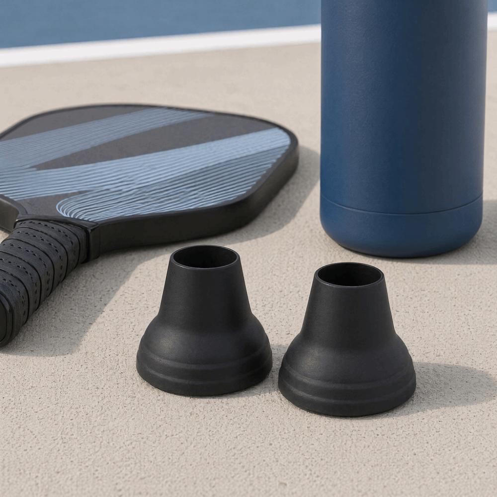 2pcs Suction Cup Design Tennis Ball Retriever Rubber Paddle Ball Picker Outdoor Court