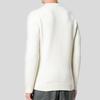 Fendi Sweaters Men's White Crew Neck Moderate Straight Fit FZZ387A3M3F0QA0