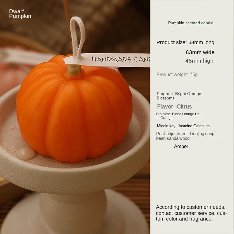 

Ароматические свечи, тыква на Хэллоуин, креативное ароматическое украшение ручной работы, элитная атмосфера, сувенир