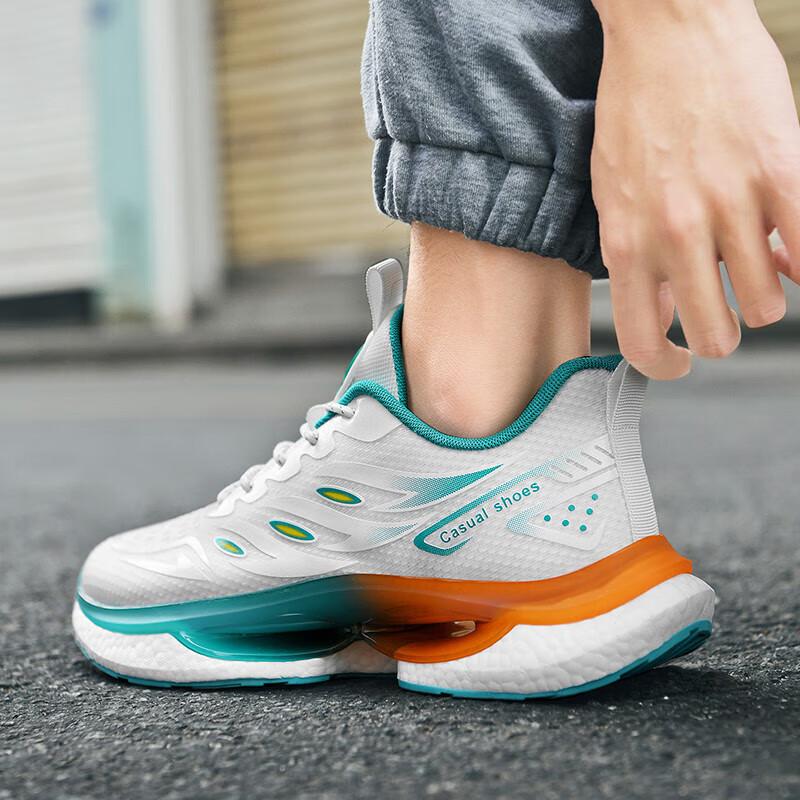 

Мужская обувь 2025 года, летняя сетчатая дышащая нескользящая спортивная обувь с попкорном для учеников младших классов, кроссовки для физического осмотра 38