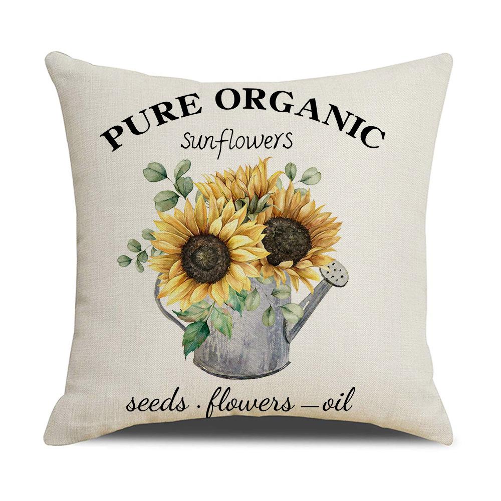 New Style Pillow Cover Nordic Flower Pillow Bedside Backrest Pillow Nordic Style Sofa Cushion Cover
