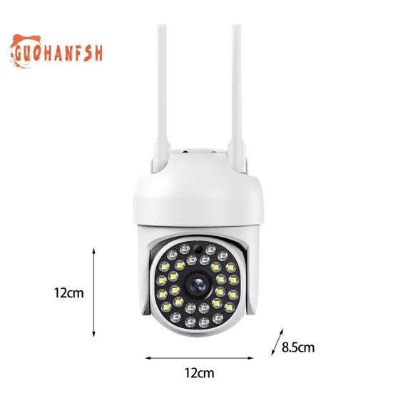 1 set telecamera di sorveglianza A13 - compatibile con HD 1080P, visione notturna a doppia luce, microfono incorporato, rotazione, telecamera di sorveglianza, fornitura per la casa