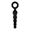 New Five-Inch Chain Black Silicone Back Court Anal Plug Back Court Pull Beads Sex Toys Anal Plug Adult