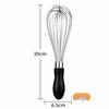 Stainless Steel Whisk Duo: Durable for whisking eggs & stirring sauces—a handy tool for home baking!