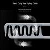 Korean Style Men's Cross-Textured Hair Styling Comb for Fluffy Roots and Bangs