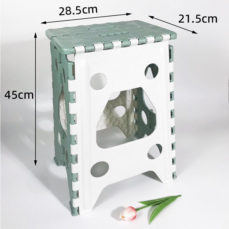 Portable Folding Stool: Thickened Plastic for Fishing, Outdoor, and Kids