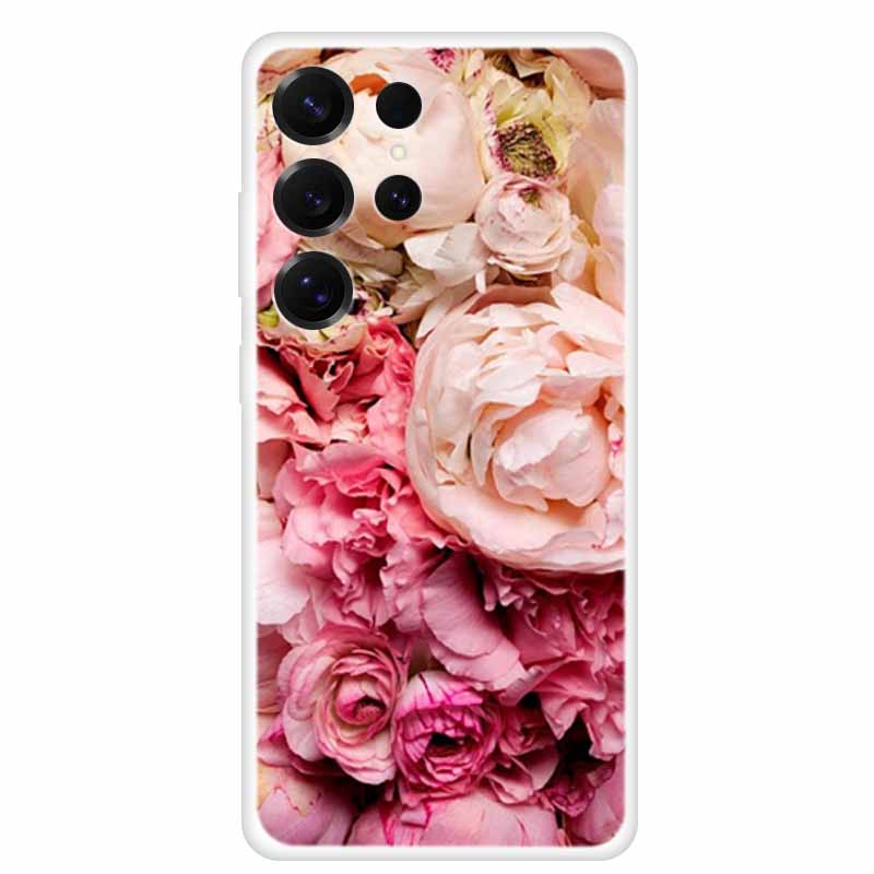 Capa For Samsung Galaxy S26 Ultra Phone Case Clear Soft TPU Silicone Cover for S 26 Ultra Transparent Funda Cartoon Painted Para