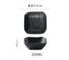 3.5 Inch Japanese Ceramic Dish New Household Creative Simple Hot Pot Square Sauce Dishes Stone Grain High-class Small Plate