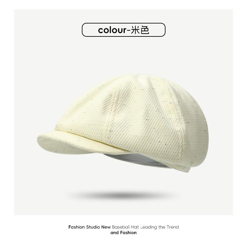 

Retro versatile forward hat autumn and winter hat women s big head circumference gypsy beret fashion newsboy hat One Size