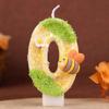 Number Birthday Candle with Bowknot Design Cake Decoration for Children Girls Baking Party Supplies