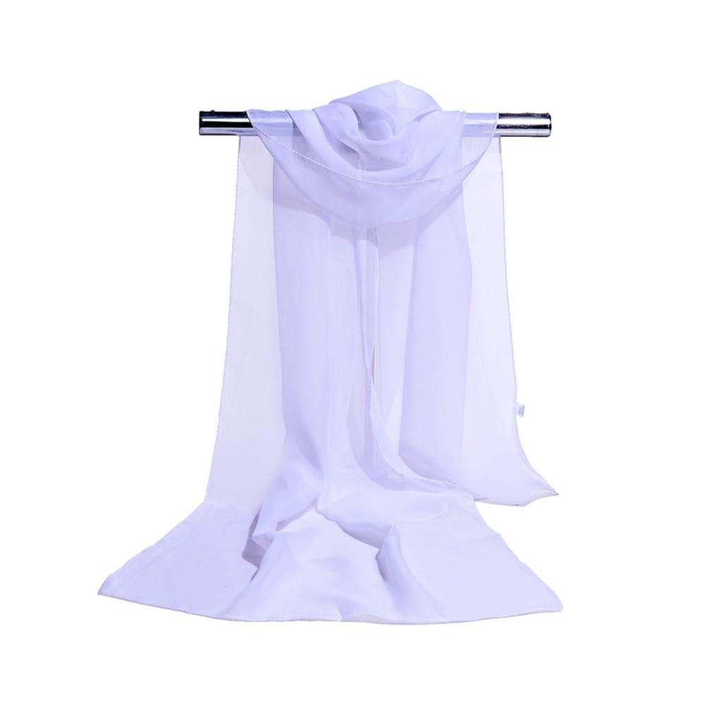 Solider Schal für Damen Stola Nacken Dünn Damen Chiffon
