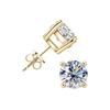 Moissanite Four-Claw Stud Earrings for Women - High-End S925 Sterling Silver Trendy Ear Jewelry