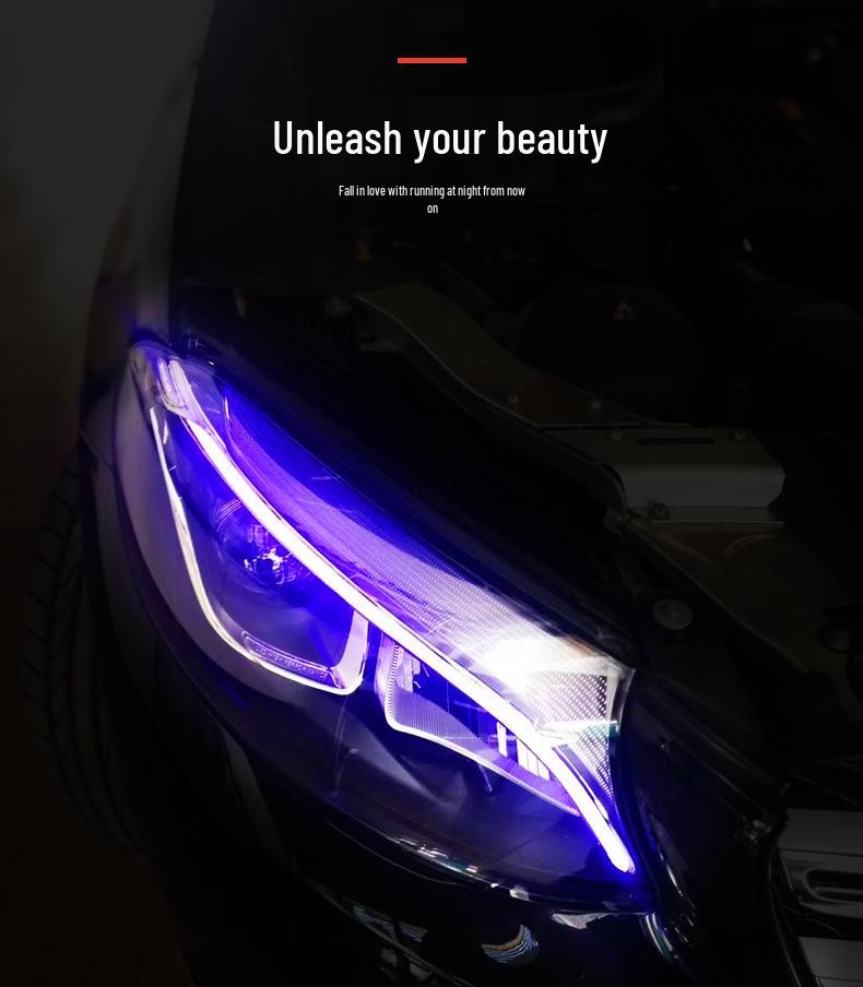 Headlight Decoder with Blue Tint for Mercedes-Benz GLC200, GLC260, and CLA
