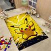 Pikachu Unleashes Rectangular Rug Thick Nonslip Carpet For Gaming Room Play Area Home Party Decor Gift For Friends