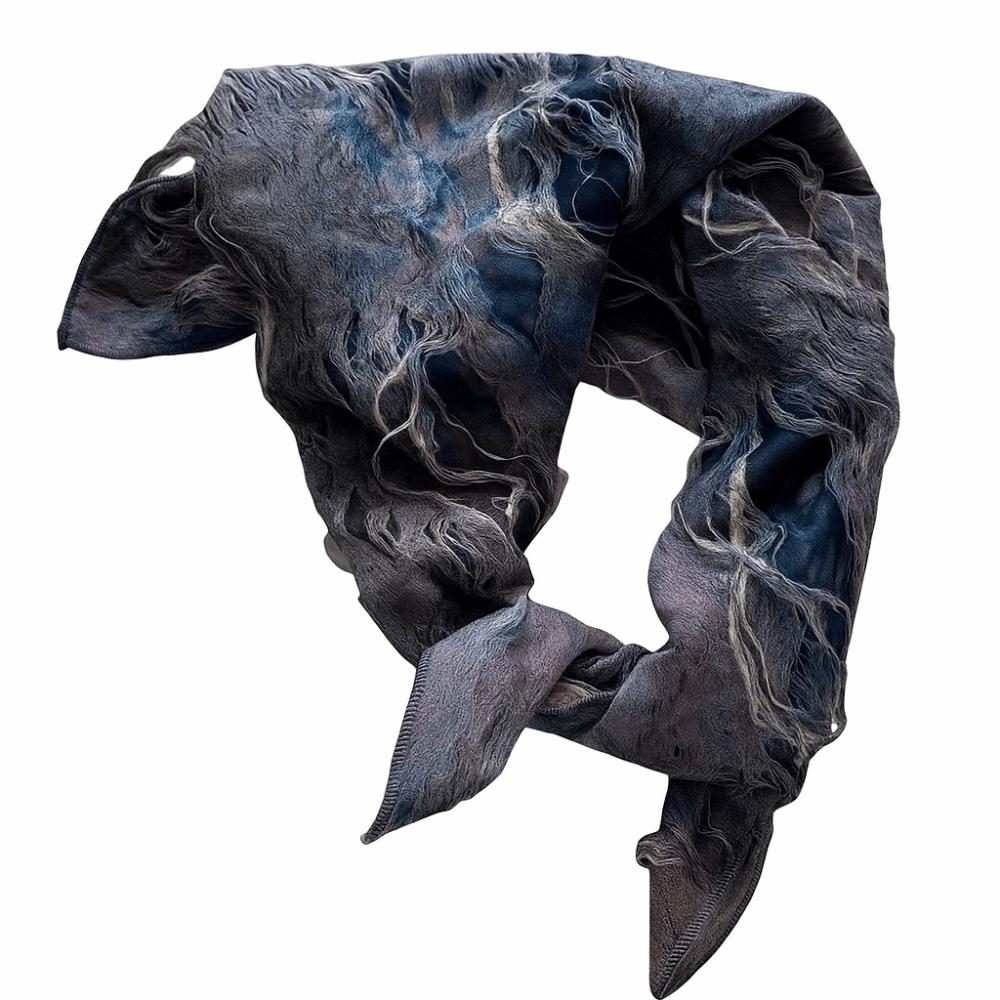 Y2K Wasteland Style Hair Scarf Hip Hop Distressed Ripped Tube Top Tie-dye Hair Band  Spicy Girls