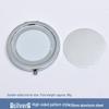 Handmade Imitation Song Brocade Makeup Mirror: Ancient Style Chinese Portable Mirror, Dragon Boat Festival Gift