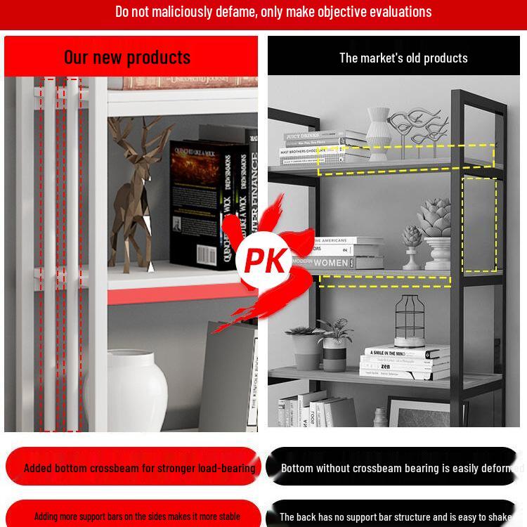 Multi-Layer Barber Shop & Office Display Shelf Rack