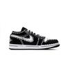 Jordan Air Jordan 1 Low'Orca' Slip Resistant Abrasion Resistant Low Top Vintage Basketball Shoes Unisex Black 553558-043(Team861-)