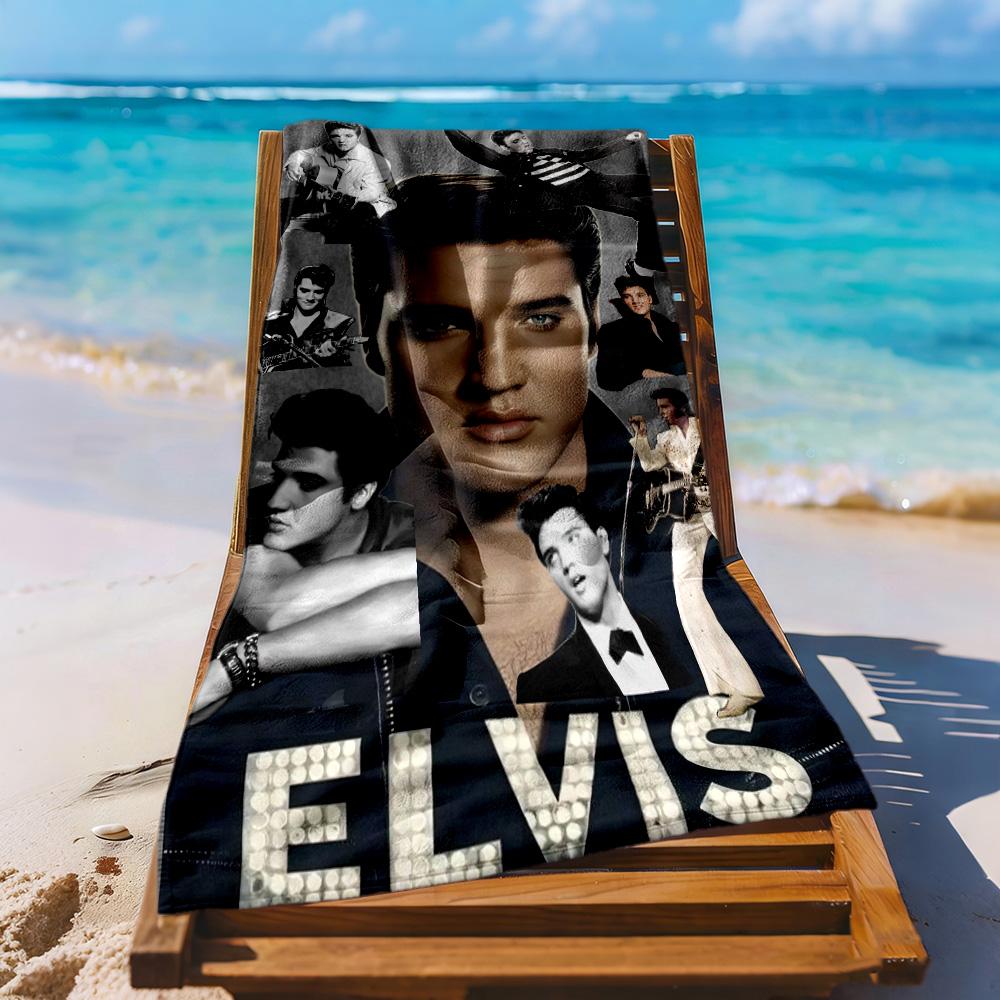 Elvis Beach Towel Quickdry Soft Microfiber Comfortable Lightweight Portable For Swimmingbeachcamping Travel Beach Accessoriesgym
