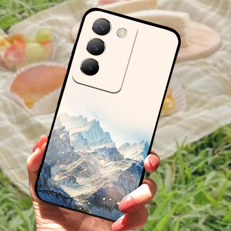 Für vivo V40 SE Hülle 2024 Silikon Bumper Weiche Hüllen für vivo V40 SE 5G Hüllen V40SE Cartoon Bemaltes Coque Fundas Schutz