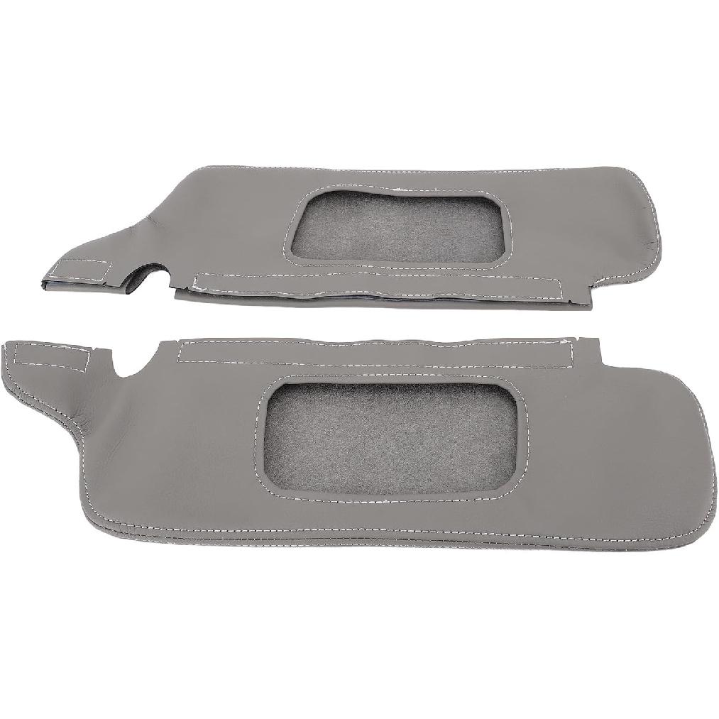 Car Sun Visor Cover, 2Pcs PU Leather Sun Visor Protector Scratch Cover for 1994-2004 with Stylish Look, Easy Installation, and Luxury Sporty Style