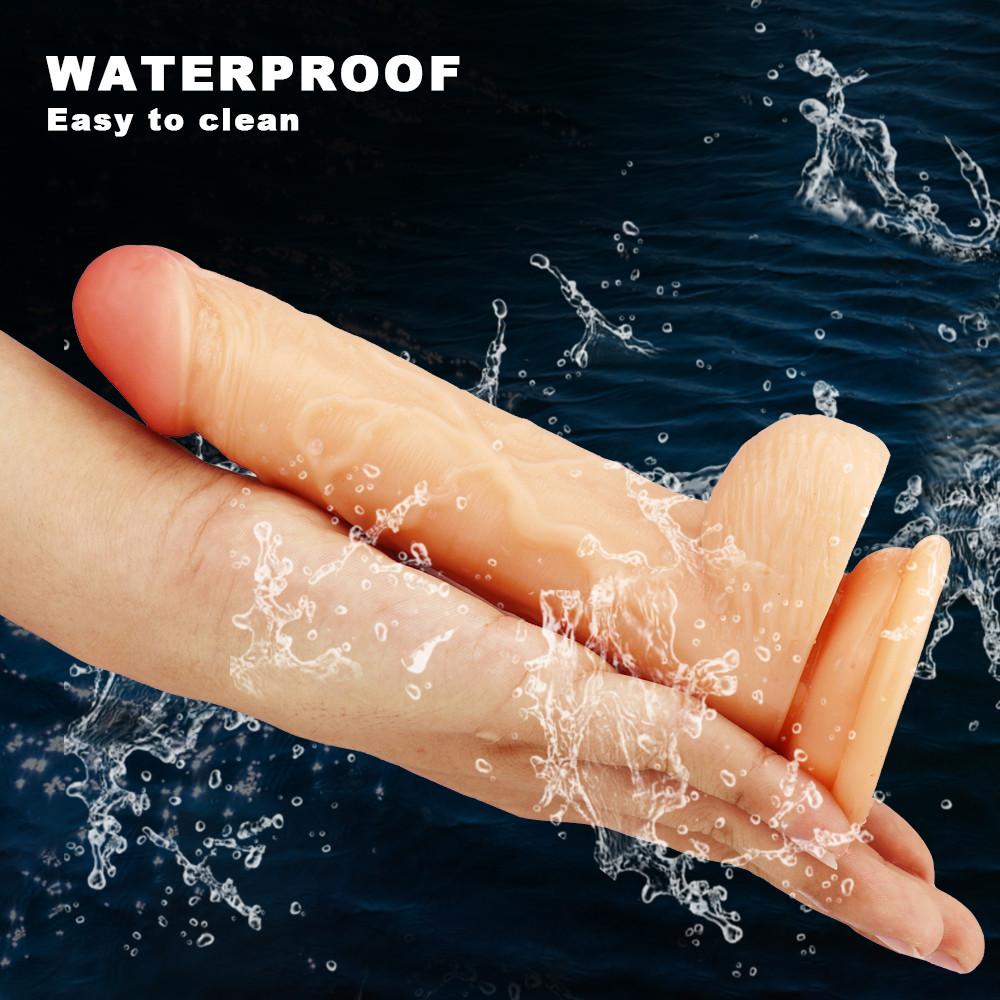 Dildo RUNYU Waterproof Adult Soft Sex Toy for Women Men