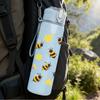 1PC Honey Bee Honeycomb Pattern 750ml Color Plastic Sports Water Bottle Leakproof Flip Straw Lid Suitable for Sports Office Home Use