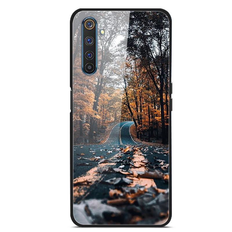 For OPPO Realme XT Tempered Glass Case Soft Bumper Hard Funda For OPPO Realme 6 Pro Realme X2 XT Phone Case Realme6 Back Cover