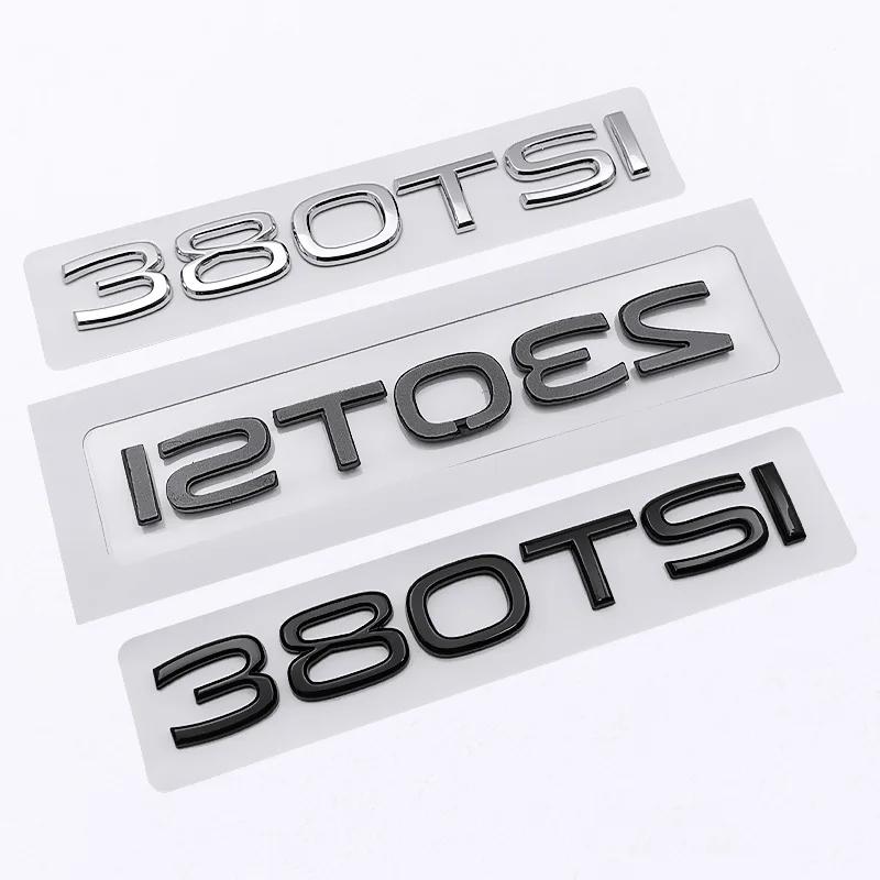 Car Rear Trunk Letters Badge 280TSI 300TSI 330TSI 380TSI Sticker for Golf Lavida Santana Touran Passat B5 Scirocco