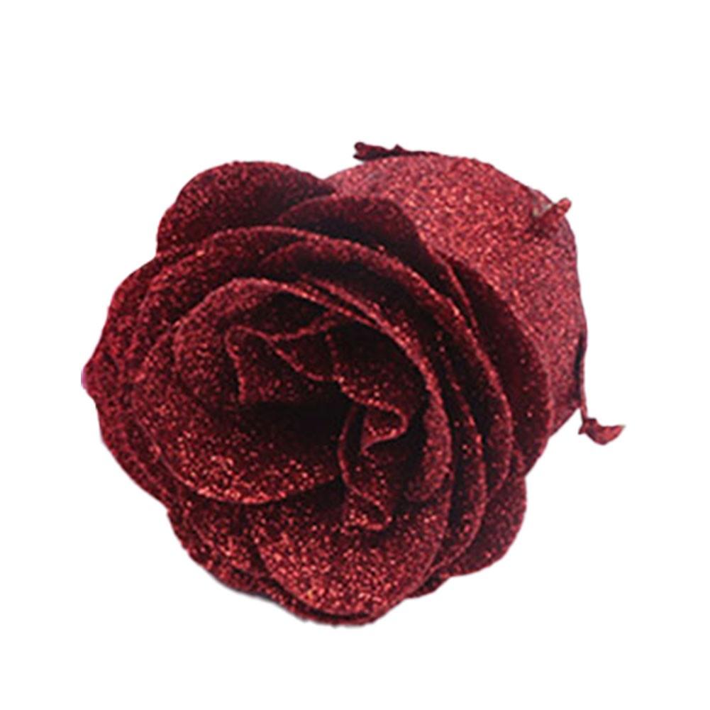 Fake Roses DIY Flowers with Stems for Wedding Bouquets Arrangement