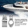 2pcs Stainless Steel Boat Marine Hinged Upper Jaw Slide Hardware Fittings32mm1.26in
