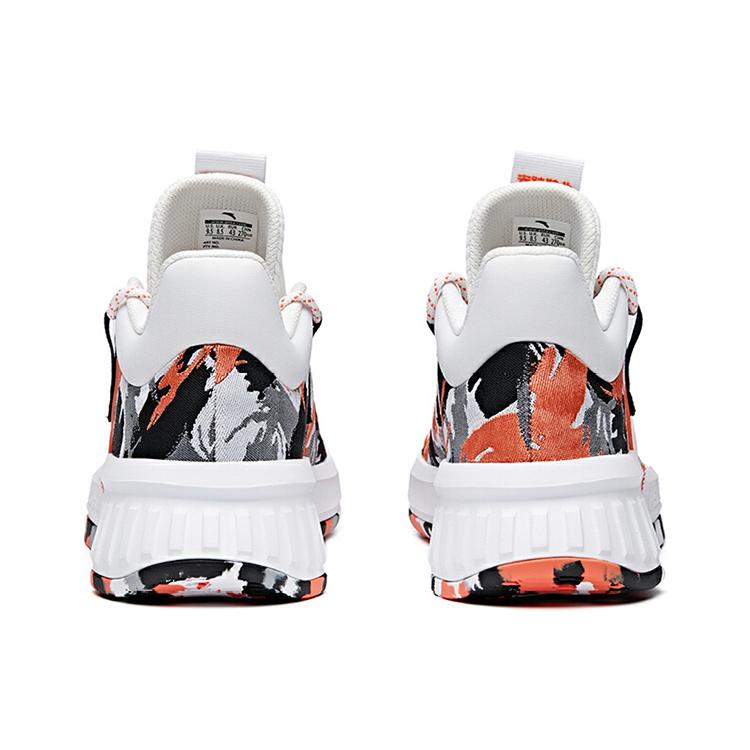 Anta Advanced Player Collection Synthetic Leather Cushioning Slip Resistant Abrasion Resistant Mid top Basketball Shoes 112011622-4