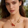Flying Horse Necklace Oil Dripping Pendant Lightweight Hypoallergenic 2026 New