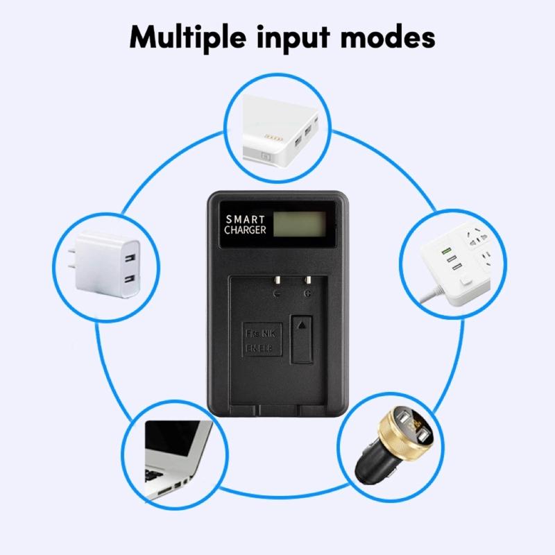 EN-EL8 LCD USB Charger for S52C P1 P2 S50 S50C S51 S51C S52 S52c S7c Camera Charging Dock Accessories