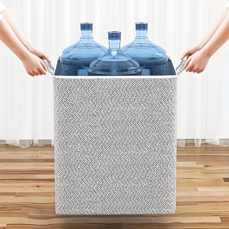 Extra Large Storage Chest with Lid-Heavy-Duty Non-Woven Fabric Organizer Bin,Locking Lid for Clothes,Bedding-For Closet,Storage