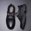 2024 Neue Herrenschuhe Retro Herren Business Lederschuhe mit dicken Sohlen Trendy Casual Workwear Schuhe