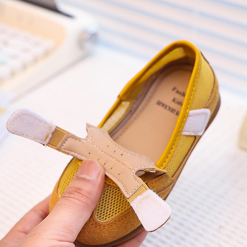 Summer Mesh Breathable Kids Casual Shoes for Girls Anti-slippery Sole Toddler Sports Sandals Cross Straps Girls Ballet Flats Ins