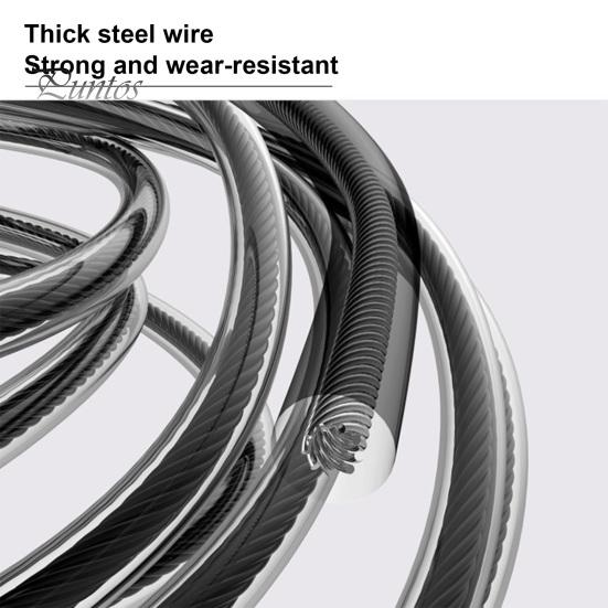 300CM Steel Wire Skipping Rope Adjustable Non-slip Handle Tangle-Free Physical Testing Weight Training Students Kids Adults Fitness Jump Rope