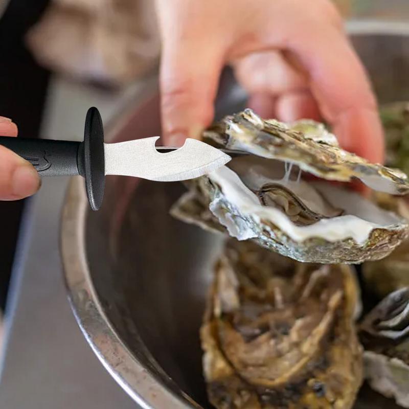 1pc Portable Stainless Steel Seafood Scallops Pry Knife With Handle Oyster Knives Sharp-edged Shucker Shell Seafood Opener